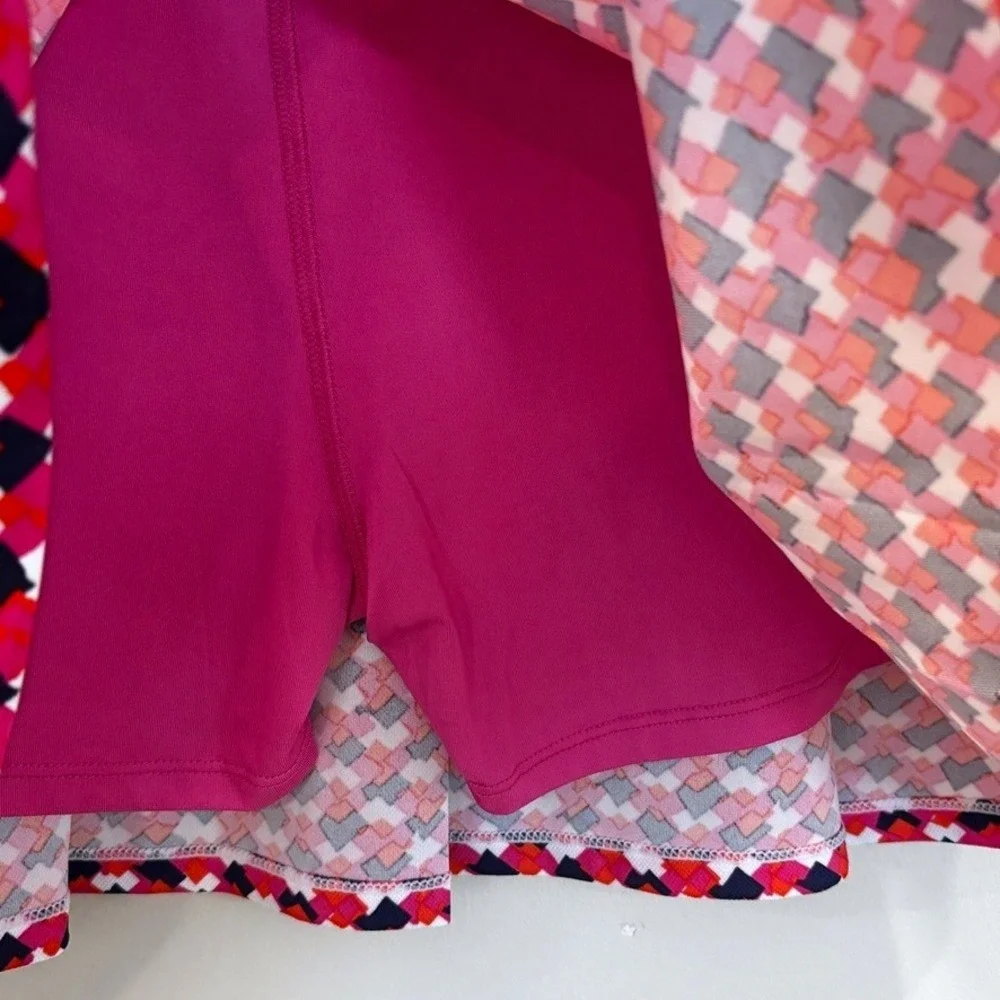 Nanette Lepore Athletic Skort Sz XL Geometric Print Pickleball Golf Tennis NEW
